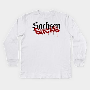 Sachsen sucks Kids Long Sleeve T-Shirt